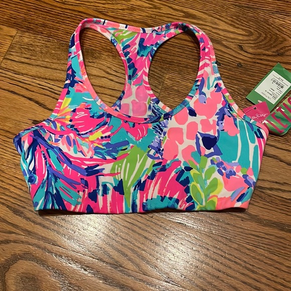 Lilly Pulitzer Tops - Lilly Pulitzer Luxletic Gumbo Limbo Sports Bra size Medium NWT